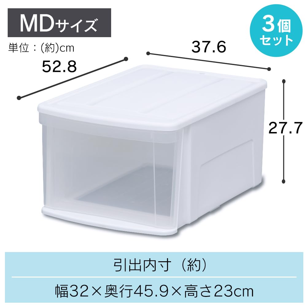 Amazon｜アイリスオーヤマ(IRIS OHYAMA) チェストI 3個セット 幅37.6